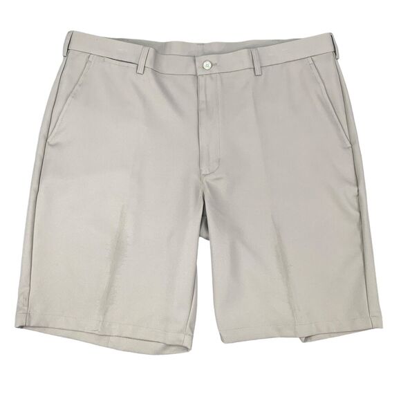 Ben Hogan Performance Golf Shorts Mens 40 Straw Flat Front Moisture Wick Chino - Picture 1 of 16